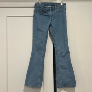 H&M girls flares leg low waist jeans size 14